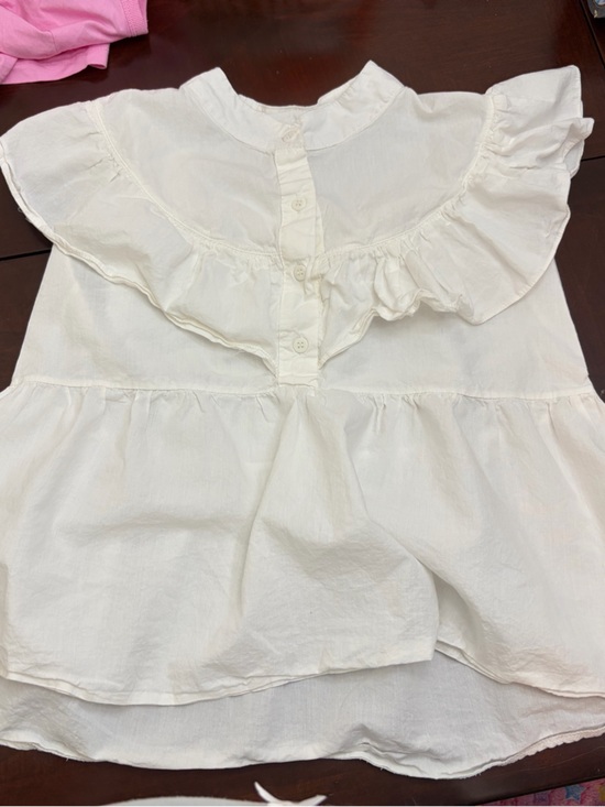 Tops - White Ruffled  Blouse